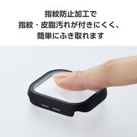 アップルウォッチ カバー Series10[46mm] フルカバー ブラック AW-24AFCGOBK エレコム 1個（直送品）