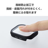 アップルウォッチ カバー Series10[46mm] フルカバー ブラック AW-24AFCGOCBK エレコム 1個（直送品）