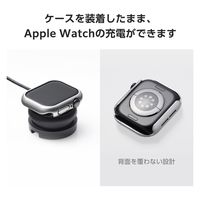 アップルウォッチ カバー Series10[42mm] バンパー ハード シルバー AW-24BBPPMSV エレコム 1個（直送品）