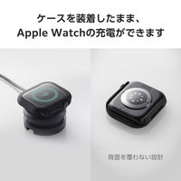 アップルウォッチ カバー Series10[42mm] フルカバー ブラック AW-24BFCGBK エレコム 1個（直送品）