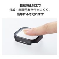 アップルウォッチ カバー Series10[42mm] フルカバー ブラック AW-24BFCGEBK エレコム 1個（直送品）