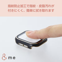 アップルウォッチ カバー Series10[42mm] フルカバー チャコールグレー AW-24BFCGJGY エレコム 1個（直送品）