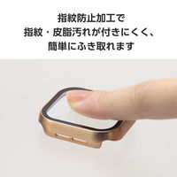 アップルウォッチ カバー Series10[42mm] フルカバー ピンク AW-24BFCGPPN エレコム 1個（直送品）