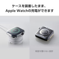 アップルウォッチ カバー Series10[42mm] フルカバー ソフト クリア AW-24BFCUCR エレコム 1個（直送品）