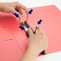 【旧品】アスクル　Ｄ型ツイストリングファイル　A4タテ　2穴　背幅47mm　ブルー　1冊 オリジナル