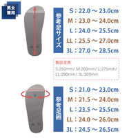 竹虎 転倒予防シューズつま先つき ブラック LL 091385 1足