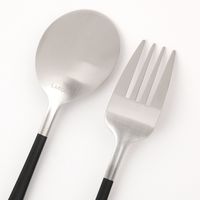 スプーン&フォークセット ブラック 1セット（1個×2） LAKOLE/ラコレ