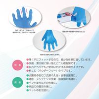 ミズムジャパン MISM ポリエチレン手袋 M 粉なし 100枚入り ブルー 【食品衛生法適合】 1箱（直送品）