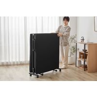 アイリスオーヤマ 折りたたみベッド OTB-KRR ブラック 1台（直送品）