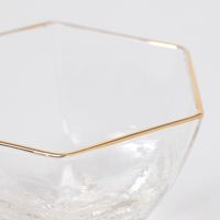 GOLDラインガラス小鉢B クリア LAKOLE/ラコレ