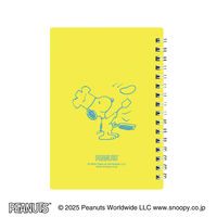 日本ノート リングメモ レインガード スヌーピー A6 7mm40枚 イエロー SWP87Y 1冊
