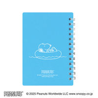 日本ノート リングメモ レインガード スヌーピー B7 7mm40枚 Sブルー SWP88SB 1セット(1冊×3)