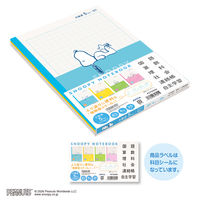 日本ノート ノート スヌーピー セミB5 5mm方眼罫 26枚 4色セット PST5G04 1セット(1パック(4色入)×3)