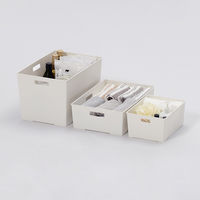 【均一価格】 収納ボックス  インナーボックススリム 浅型 ダークグレー　幅190×奥行260×高さ115mm　1個 オリジナル