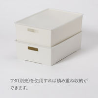 【均一価格】 収納ボックス  インナーボックス/ワイド浅型 ホワイト　幅385×奥行263×高さ115mm　 1個 オリジナル