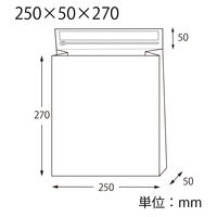 HEIKO 紙製クッション付き宅配袋 茶 250×50×270mm 封かんシール付 1袋（10枚入） 004192022