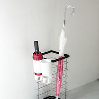 karari（カラリ） 珪藻土 折りたたみ傘用フック式ホルダー アンブレラスタンド 1本用スリム HO2068 傘立て 1個