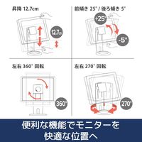 エルゴトロン Neo-Flex モニタースタンド ブラック 27インチ(2.7～7.3kg)まで VESA規格対応 33-310-060 1台
