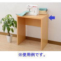 YAMAZEN（山善） シンプルデスク 幅595×奥行390×高さ700mm ナチュラルビーチ CSD-7060（NB） 1台（直送品）