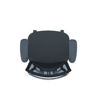 【無料引取付き】CC83MR FPC3|オカムラ コンテッサセコンダ 可動肘 座クッション ブラックフレーム ブラックボディ ライトグレー 1脚（直送品）