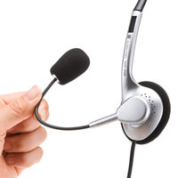 サンワサプライ マルチメディアPCヘッドセット MM-HS515SVN 1個（直送品）