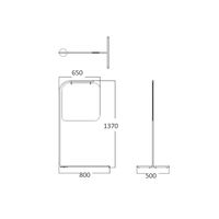 【組立設置込】コクヨ スクリーンスタンド 自立式パネル 幅500×奥行800×高さ1370mm ホワイト×半透明 1台（直送品）