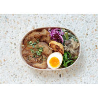 木具輪 （木製弁当箱）エコオリFLR-06B 楕円形 本体 300個 SD196001-300 １箱(300個)（直送品）