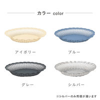 株式会社藤栄 ロジェ オルフェヴル ステンレスバスケット オーバル L ブルー 4545229167388 1枚（直送品）