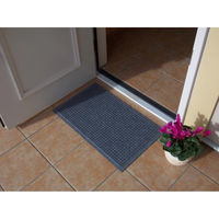 玄関マット 吸水速乾 62×88cm 屋内・屋外兼用 業務用 ウォーターホースTワッフル グリーン 391658 1個（直送品）