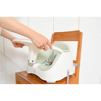 シンセーインターナショナル ベビーチェア ベビーブースターチェア グリーン 405778 1個（直送品）