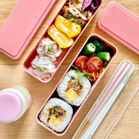 三好製作所 お弁当箱 GEL-COOL slim SL 2段 700ml マカロンピンク 423690 1個（直送品）