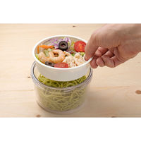 三好製作所 お弁当箱 GEL-COOL round with inner tray 400ml ミルクホワイト 423692 1個（直送品）