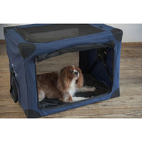シンセーインターナショナル ペットキャリー 折りたたみ 簡単 ペットクレートワンタッチ S バッグ ネイビー 439246 1個（直送品）