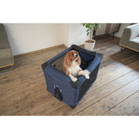 シンセーインターナショナル ペットキャリー 折りたたみ 簡単 ペットクレートワンタッチ M バッグ ネイビー 439248 1個（直送品）