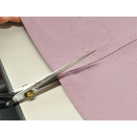 加栄レース のれん ハリネズミ柄 85×170cm 防炎 日本製 ピンク 469336 1個（直送品）