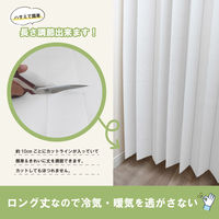 加栄レース アコーディオンカーテン 無地柄 フリーカット 150×250cm 469378 1個（直送品）