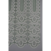 加栄レース アコーディオンカーテン 二段カット 150×173cm グリーン 469386 1個（直送品）