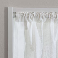 加栄レース レースカーテン 小窓 フリル付き 300×105cm ミラーカーテン 花粉キャッチ 469430 1個（直送品）