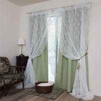 加栄レース レースカーテン フリーカット 100×250cm 2枚入り ミラーカーテン ブルーム 469432 1個（直送品）