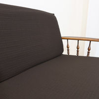 加栄レース ソファカバー 2人掛け用 セパレートタイプ 撥水加工 2枚組 ブラウン 469444 1個（直送品）