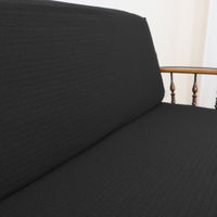 加栄レース ソファカバー 2人掛け用 セパレートタイプ 撥水加工 2枚組 ブラック 469445 1個（直送品）