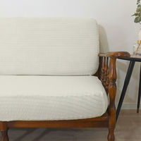 加栄レース ソファカバー 3人掛け用 セパレートタイプ 撥水加工 2枚組 アイボリー 469446 1個（直送品）