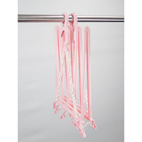 サワフジ バスタオルハンガー5枚掛け ピンチ10個付 490192 1個（直送品）