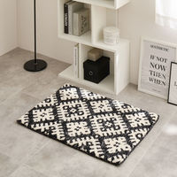 萩原敷物 玄関マット 室内 ダッタ シェニールマット 45×75 厚手 493693 1個（直送品）