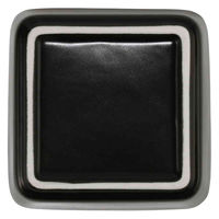 ルークラン フードボウル ループ ディッシュ ピッコロ 陶器 犬 猫 ペット ブラック 447686 1個（直送品）