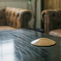 ルークラン ドアストッパー ドアリス ペーパーウェイト 木目調 すべり止め付 インディアンエボニー 449295 1個（直送品）