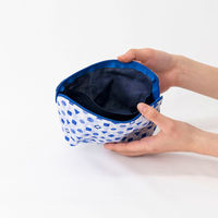 美研繊維 ポーチ オーガニックコットン 100% Mサイズ 和柄 かくれ千鳥 461405 1個（直送品）