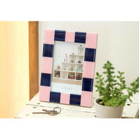 ルークラン フォトフレーム アプリクス ポストカード バイカラー ネイビー×ピンク 469469 1個（直送品）