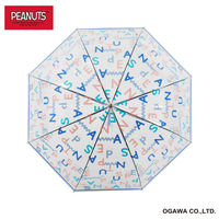 小川 長傘 雨傘 ピーナッツ クリアアンブレラ スヌーピー 59cm A 489456 1個（直送品）