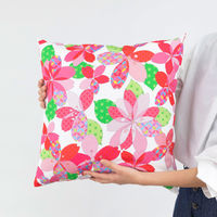 美研繊維 クッションカバー あそ美心 45×45cm 弥生桜 460561 1個（直送品）